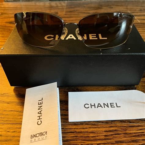 chanel 4117b|Chanel 4117B Vintage Crystal CC Sunglasses .